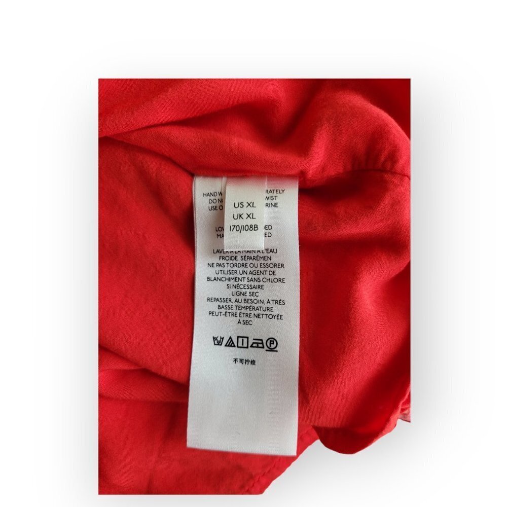 Free People Red Floral Polka Dot Mini Dress - Picture 14 of 15